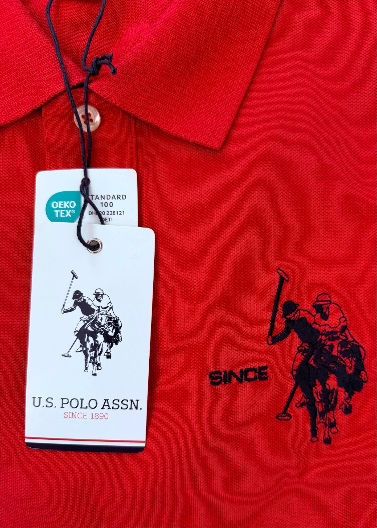 U.S Polo Assn. authentic red polo size S – photo 4